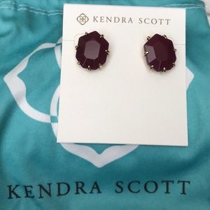 Kendra Scott Maroon Earrings